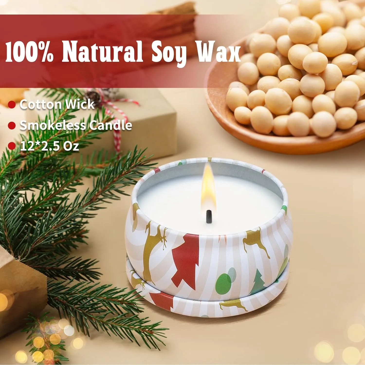 Aromatherapy Candles Set Gift, Super Value 12 Pack 2.5 oz Aromatherapy Candles for Home Scented, Small Candles Gifts for Women, 12 Fragrant Scented Candles Set Can Meet Your Various Needs