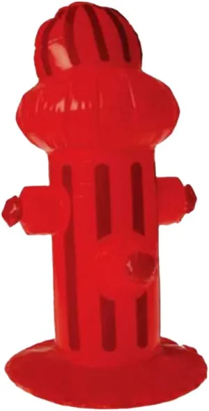 ArtCreativity Inflatable Fire Hydrant, 1PC, Firefighter Party Decorations, Realistic Fire Hydrant Prop Toy with Solid Flat Bottom, Fireman Gifts for Boys and Girls, Cool Poolside Addition