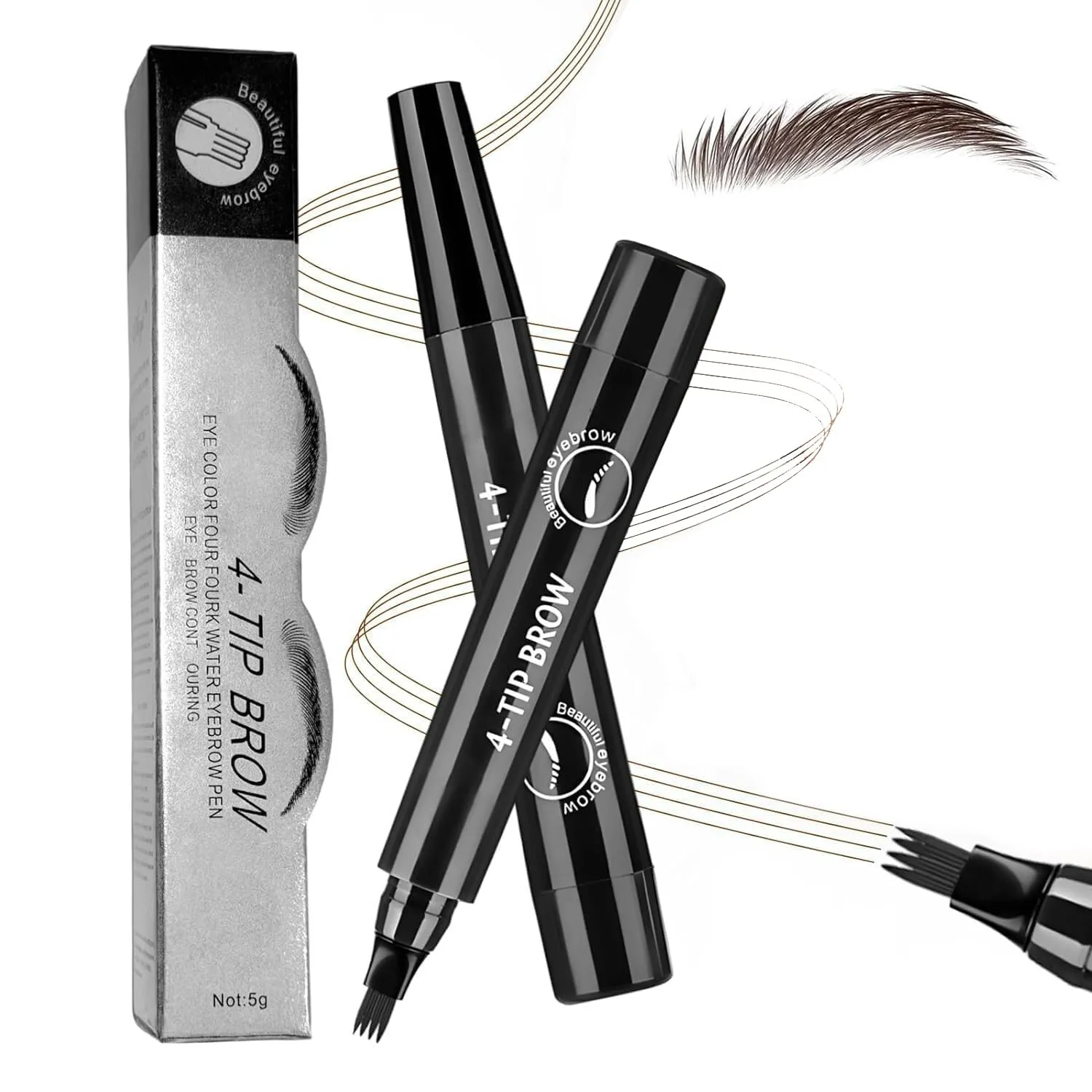 Artist-Approved Microblading Brow Pencil Set Waterproof   Smudge-Proof Formula with Dual-Ended Design for Effortless Feathering & Filling