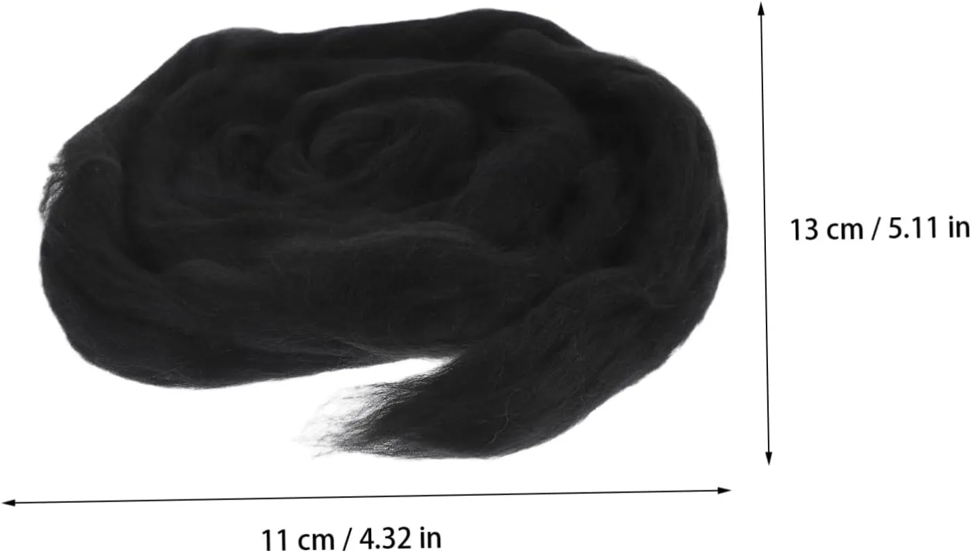 ARTSEWPLY DIY Craft Supply 100% Pure Wool Felting Yarn Roving Fiber for Needle Felting Art Projects