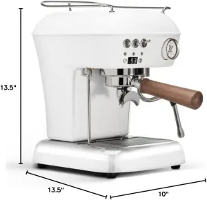 Ascaso Dream PID, Programmable Home Espresso Machine w/Volumetric Controls, 120V (Polar White)