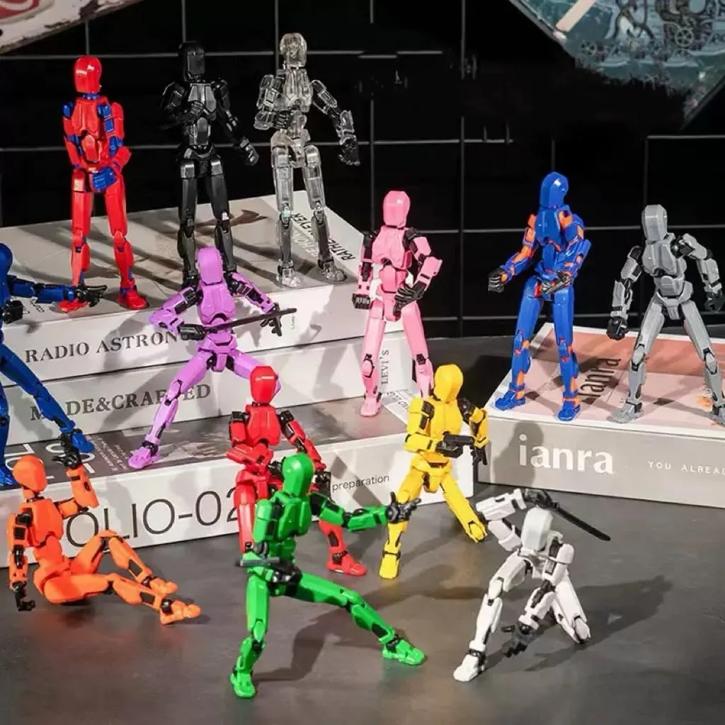 (Assembly Completed) 10 Packs T13 Action Figure Set, Dummy 13 3d Printed ActionFigure Toy Gifts for Kids, Robot 13 Action Figure Full Body Mechanical Doll Christmas Birthday Gift for Boys Girls