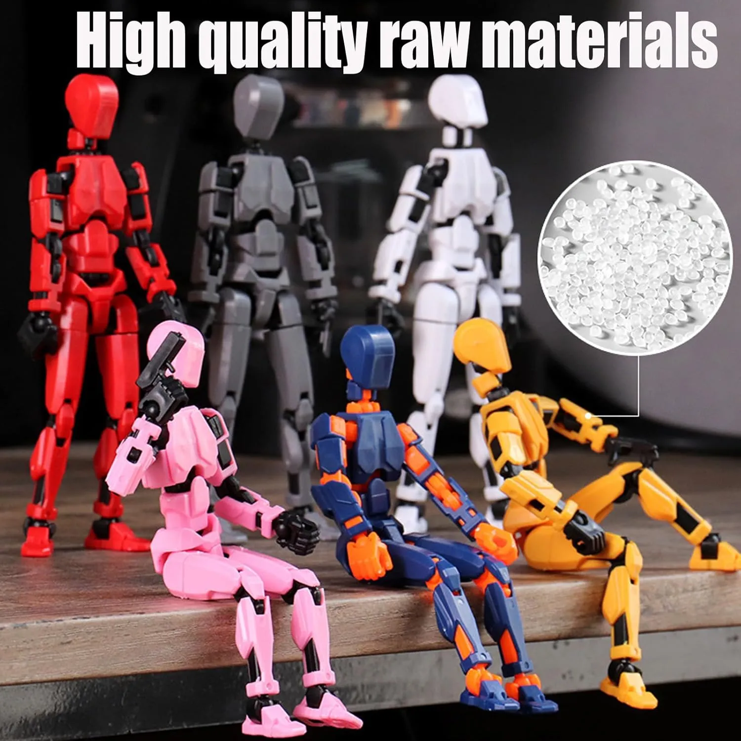 Assembly Completed-2024 New Titan 13 Action Figure Set,Nova 13 Action Figures,Titan 13 Robot,3D Printed Multi-Jointed Action Figures Dummy Robot 13 (9pcs(Assembly Completed))