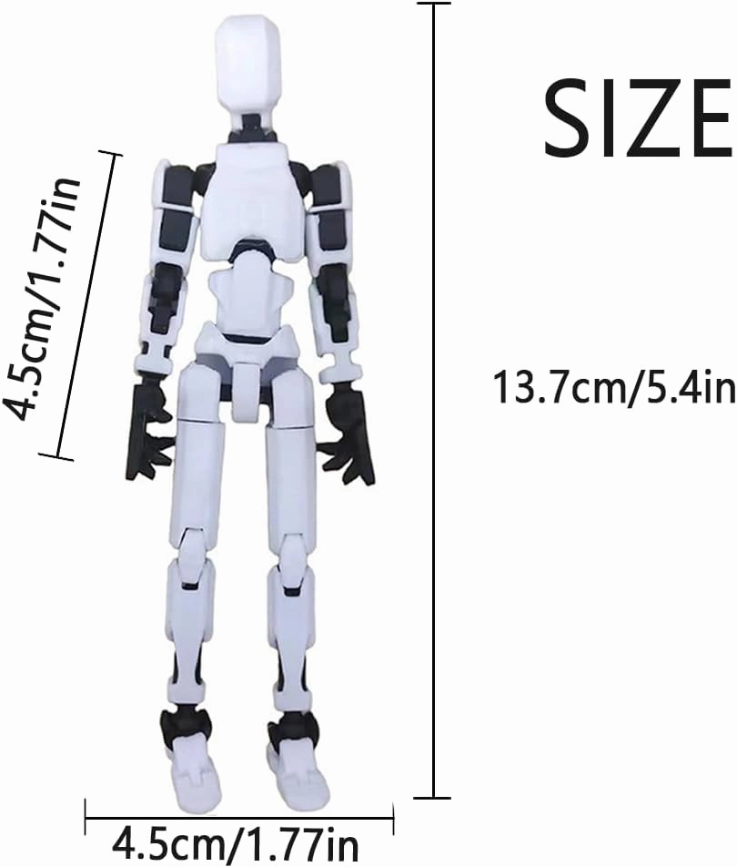 Assembly Completed 2025 New Titan 13 Action Figure,Lucky Robot 13 Action Figures 3D Printed Multi Jointed Movable Figure,Nova 13 Action Figure for Collectors Desktop Decorations (9 PCS)