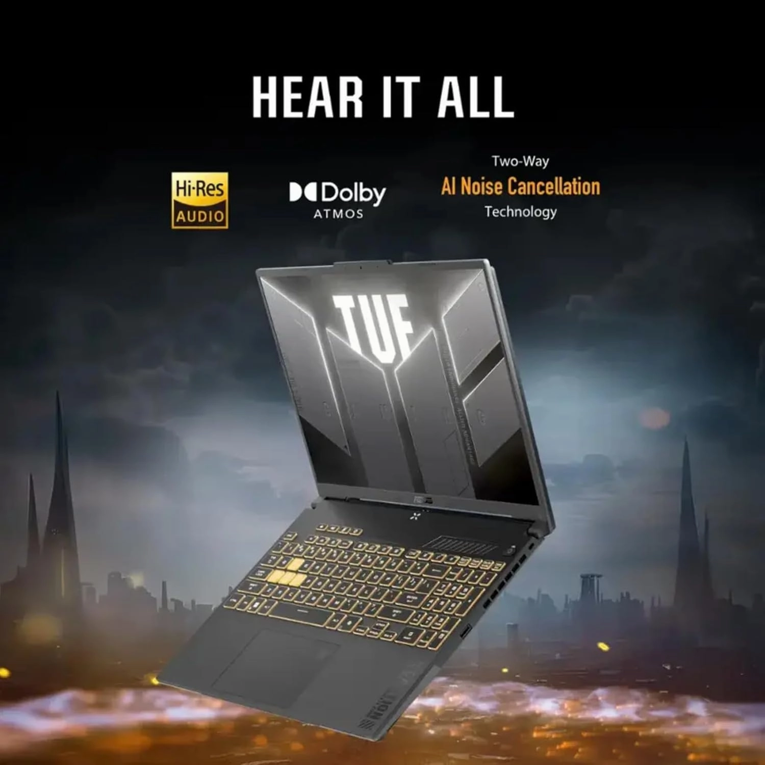 ASUS TUF F17 Gaming Laptop - 17.3" QHD 240Hz Display - Intel 10-core i7-13620H - GeForce RTX 4070-64 GB DDR5-4 TB SSD - Wi-Fi 6 - RGB Backlit Keyboard - Windows 11 Pro   MS Office Pro