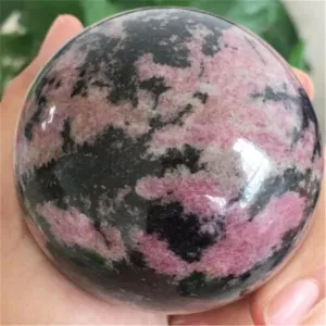 AtkitS Rose Quartz Crystal Natural Beauty, Petrification Balls (Size : 50-55 mm)