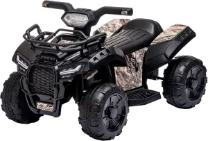 ATV for Kids, 6V Battery Powered Toddler 4 Wheeler w/Music, Light, 1.2mph Max Speed, Kids ATV Four Wheeler 1.5-3 Years Old, Black