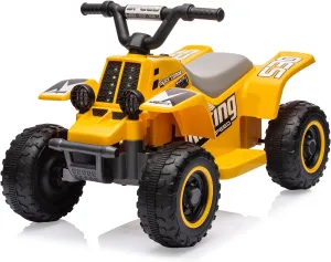 ATV for Kids, 6V Battery Powered Toddler 4 Wheeler w/Music, Light, 1.5mph Max Speed, Kids ATV 4 Wheeler 3  Years， Yellow