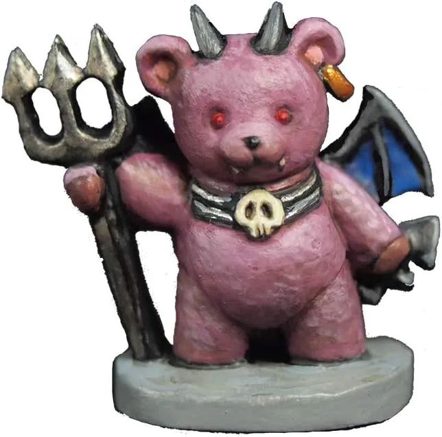 Aurora Model Teddy Bear Devil Unpainted Miniature Metal Figure