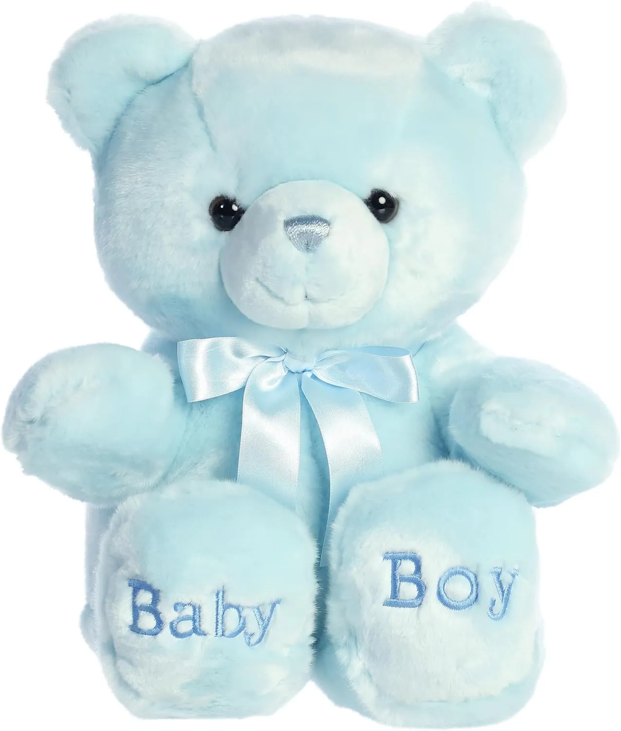 Aurora® Snuggly Comfy™ Bear Baby Stuffed Animal - Comforting Companion - Imaginative Play - Blue 18 Inches