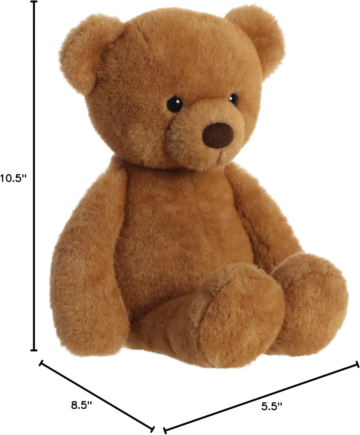 Aurora® Snuggly Softie Bear™ Stuffed Animal - Comforting Companion - Imaginative Play - Brown 16 Inches