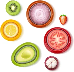 Avocado Saver - 4PCS Reusable Silicone Food Savers Avocado Keeper for Refrigerator Avocado Holder Saver Keeper Onion Holder Potato and Onion Storage Great for Avocado Onions Lemons Potatoes etc