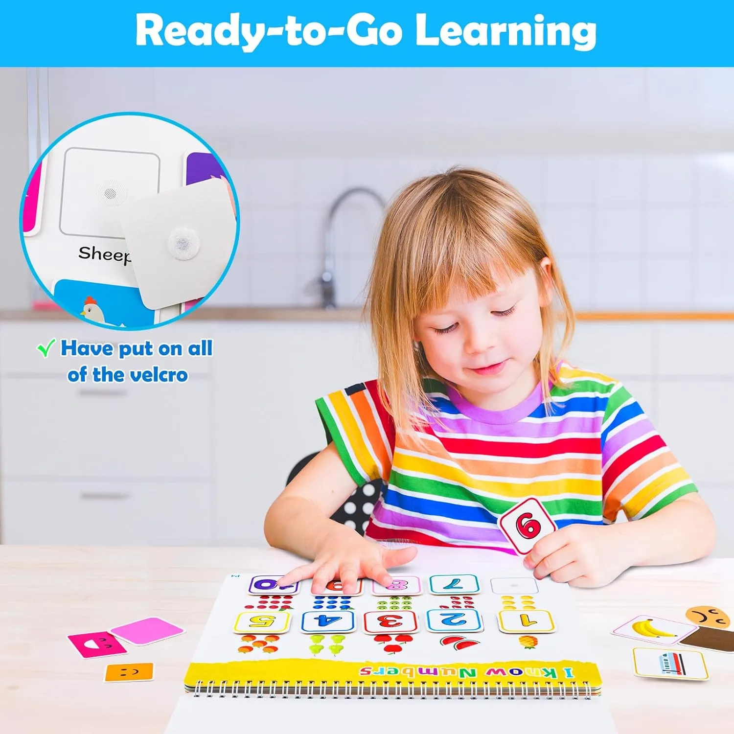 Back to School Supplies - Toys for Toddlers Coloring Books for 4-5 Year Old Girls, Pre-Assembled Stickers & Reusable Activity Thick Durable Page, Travel-Friendly Educational Toy, Birthday Gift for Kid