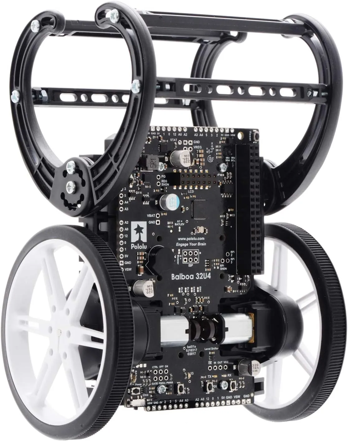 Balboa 32U4 Balancing Robot Kit - Programmable Arduino-Compatible Robotics Platform (No Motors or Wheels) - Ideal for DIY Robotics Projects, STEM Learning, and Customizable Motion Control