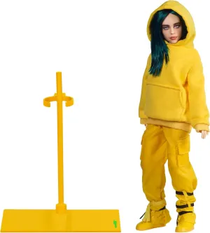 BANDAI Billie Eilish 10.5" Collectible Figure Bad Guy Doll Toy with Music Video Inspired Clothes and Set Backdrop