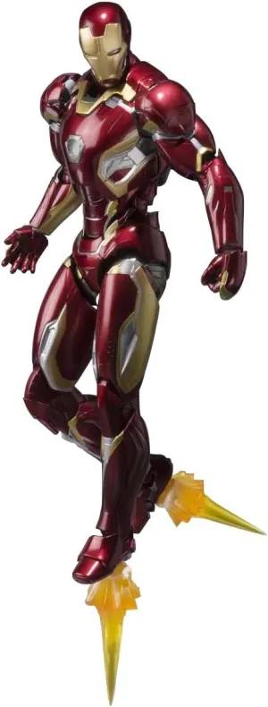 BANDAI SPIRITS Bandai SH Figuarts Avengers Iron Man Mark 45 About 155mm ABS u0026 PVC u0026 die-cast Painted Action Figure