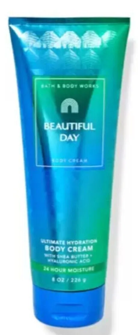 Bath & Body Works Beautiful Day Ultimate Hydration Body Cream Gift Set For Women, 8 Fl Oz (Beautiful Day)