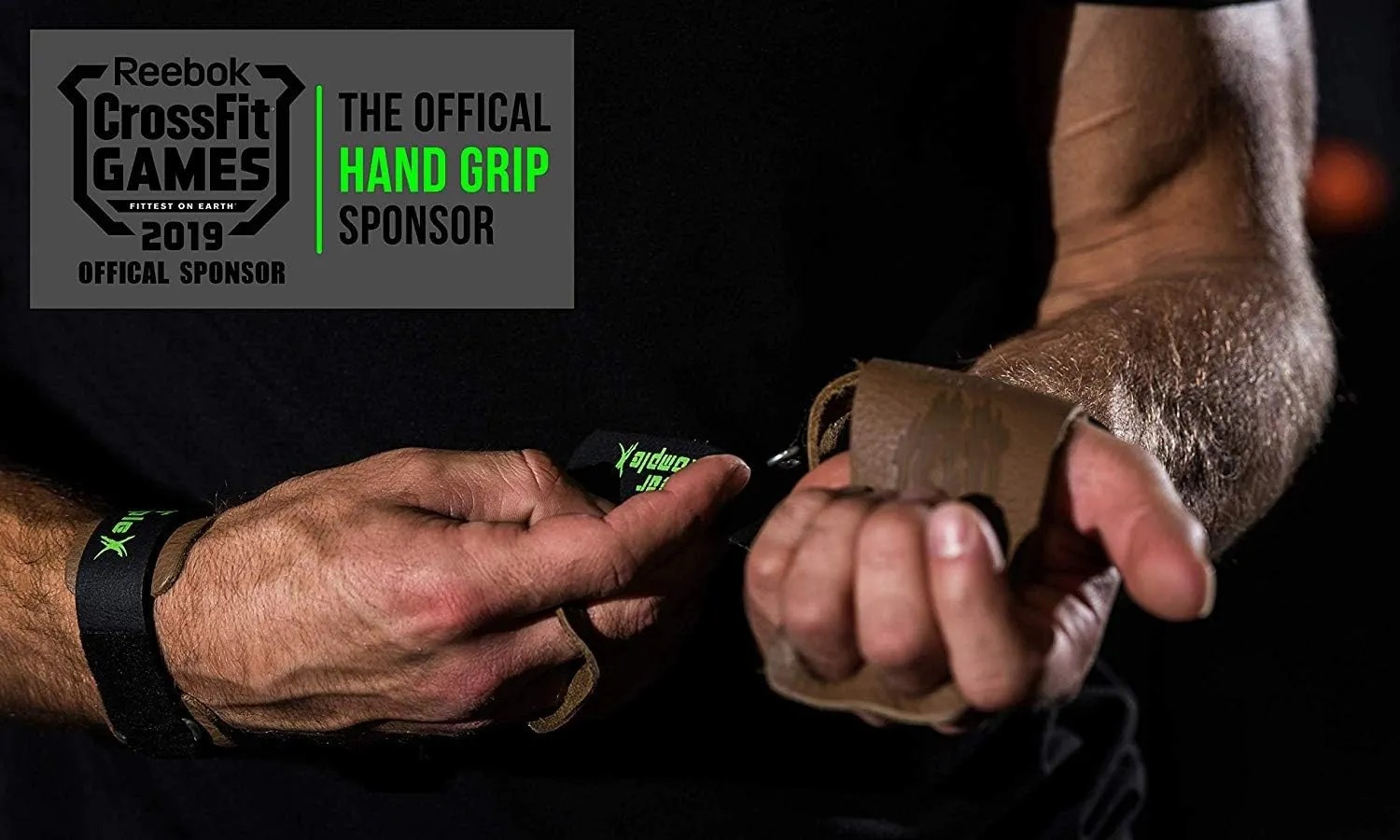 Bear KompleX 2 Hole Leather Hand Grips for Crosffit Workouts, Pull-ups, Weightlifting, WOD Gymnastics, Crosstraining Palm Grips with Wrist Wraps, Hand Protection from Rips and Blisters,1 Pair