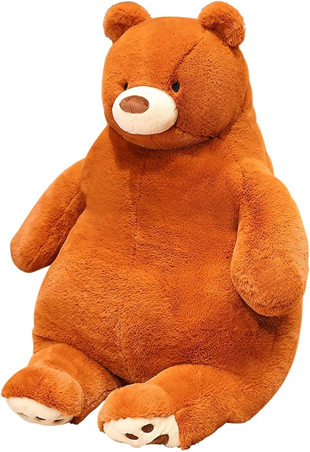Bear Weighted Stuffed Animals, 21.5" 5.2 lbs Weighted Bear Plush Toy Large Brown Bear Weighted Plush Animal Pillow Gifts for Boys and Girls