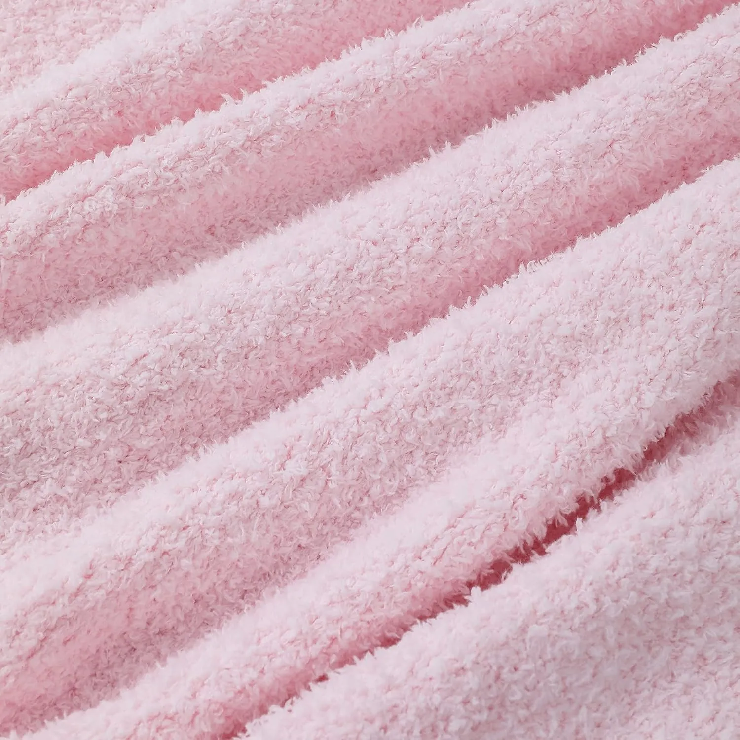 bearberry Super Soft Fluffy Throw Blanket Lightweight Cozy Warm Throw Blankets for Couch Bed Sofa All Season (Pink, 50”x60”)