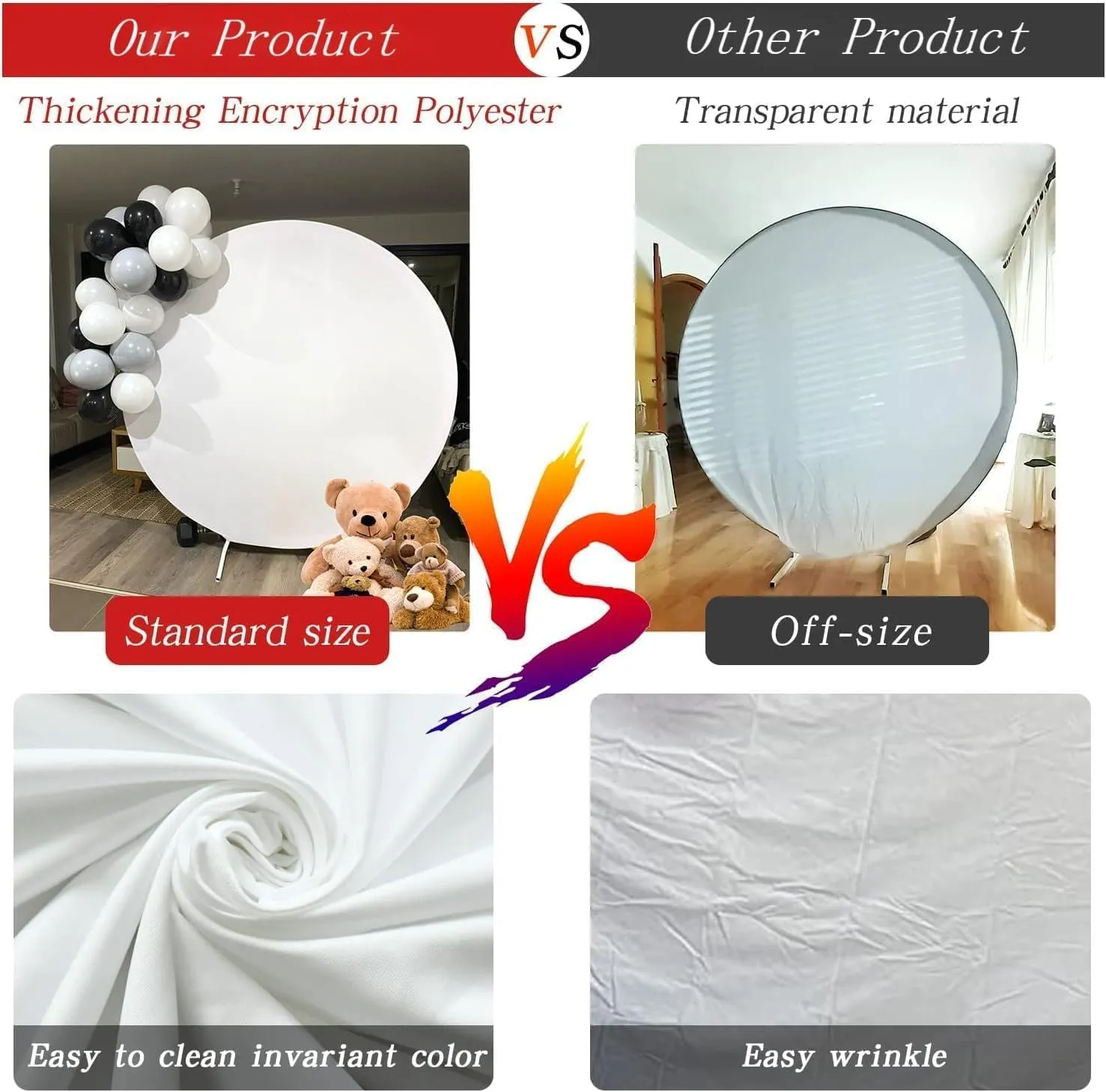 Bearly Wait Round Backdrop Cover Pink Bear Hot Air Balloons Girls Baby Shower Banner Circle Backdrop Studio Props 7.2ft