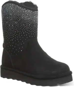 BEARPAW Women's Glam Platform Lo Boot | Classic Suede Pull-On | Comfortable Winter Boot | Multiple Colors & Sizes