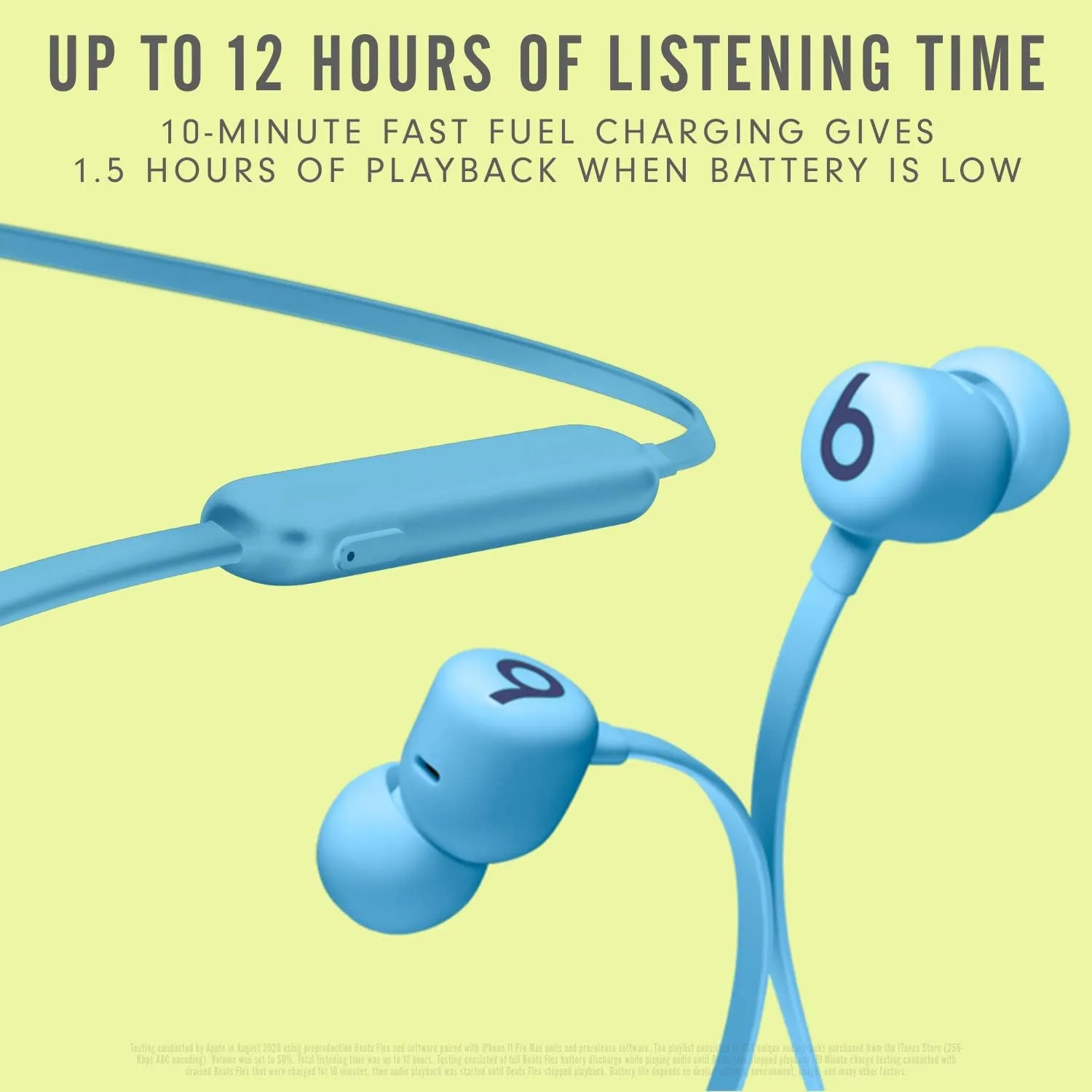 Beats Flex with Apple 20W USB-C Power Adapter - Flame Blue