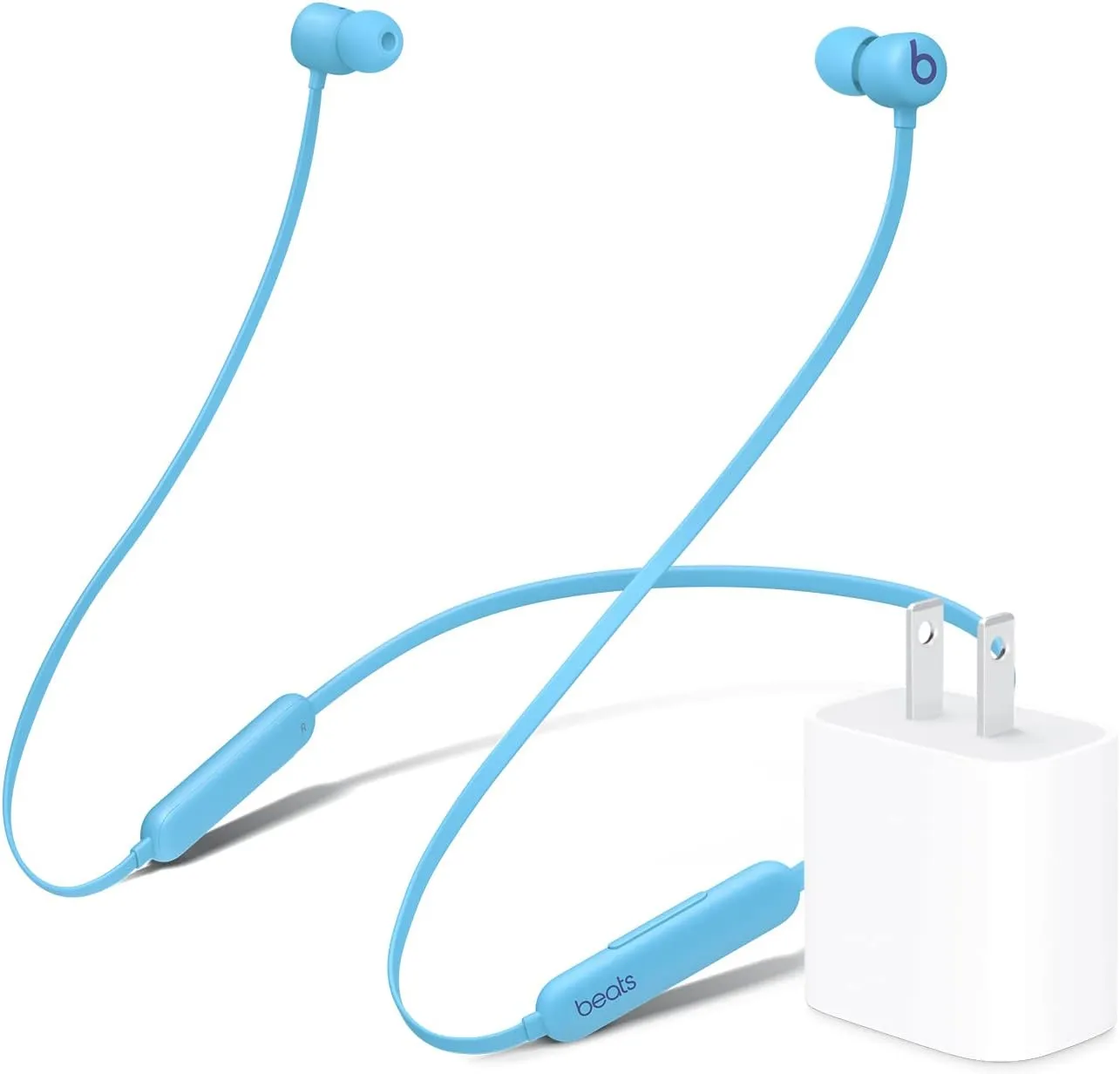 Beats Flex with Apple 20W USB-C Power Adapter - Flame Blue