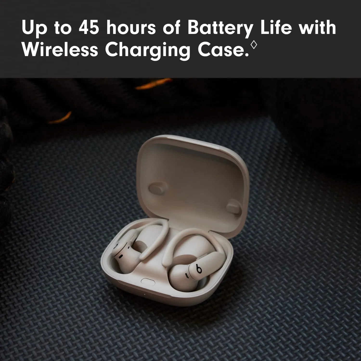 Beats Powerbeats Pro 2 Wireless Bluetooth Earbuds - Noise Cancelling, Heart Rate Monitor, IPX4, Up to 45H Battery & Charging Case, Works with Apple & Android - Quick Sand (Renewed)