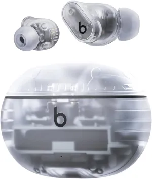 Beats Studio Buds   True Wireless Noise Cancelling Earbuds - Transparent (Renewed)