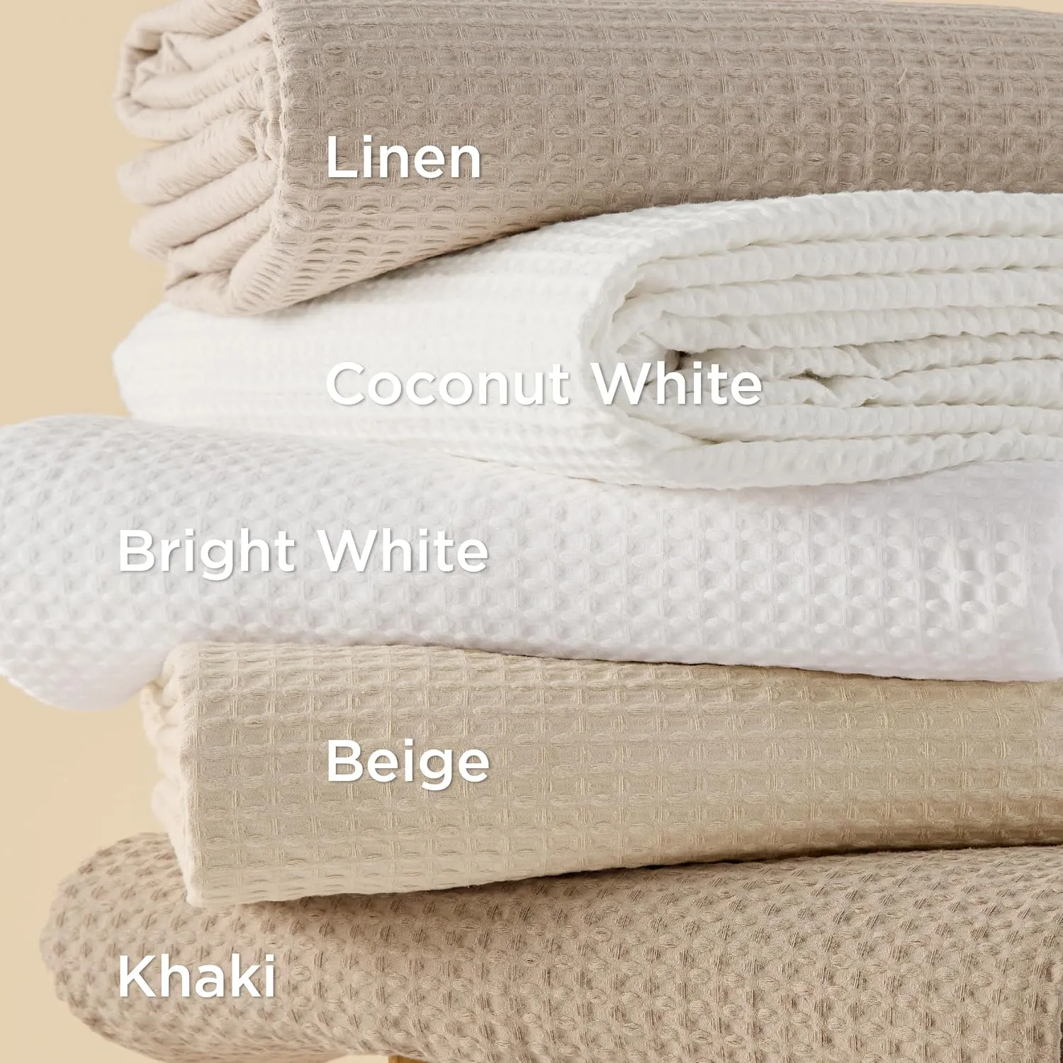 Bedsure Cotton Duvet Cover King - 100% Cotton Waffle Weave Bright White Duvet Cover King Size, GentleSoft™ and Breathable Bedding Set for All Season, 3 Pieces, 104"x90"