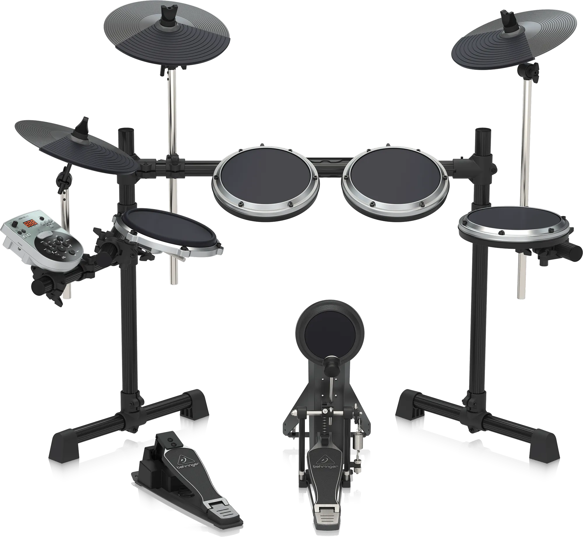 Behringer XD-8USB 5-piece Electronic Drum Set with Headphone, Drum Stool and Drumsticks, Best Beginner Home Practice Digital Drum