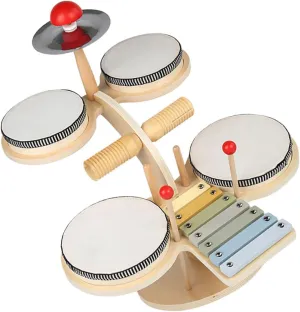 BESPORTBLE 1 Set Set Drum Set Educational Musical Instrument for Develops Coordination Sensory Skills Safe Materials Enhances Creativity Concentration Young Musicians