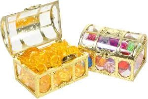 BESPORTBLE 1Set Treasure Chest Diving Set Gems Coins Ingot Pool Sinking for Role Playing Water Games and Summer Fun
