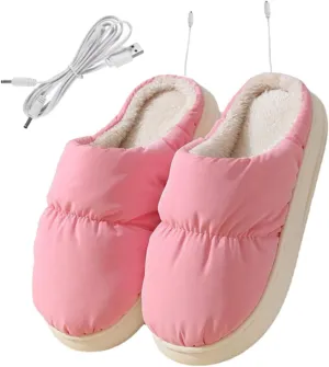 BESPORTBLE Foot Warming Shoes Cold Weather Warm Slippers Electric House Heated Slippers Desk Foot Warmer Heating