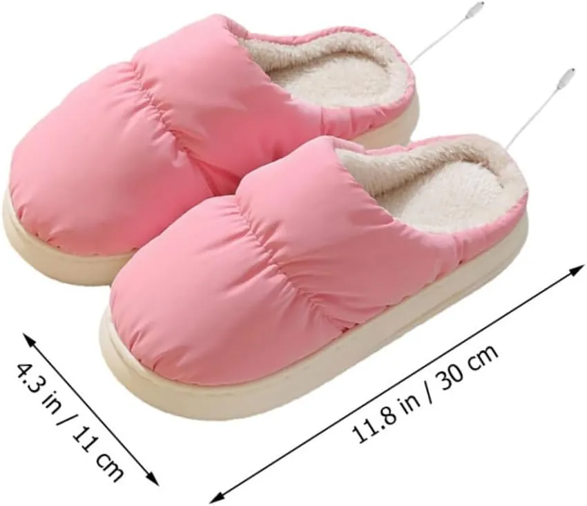 BESPORTBLE Foot Warming Shoes Cold Weather Warm Slippers Electric House Heated Slippers Desk Foot Warmer Heating