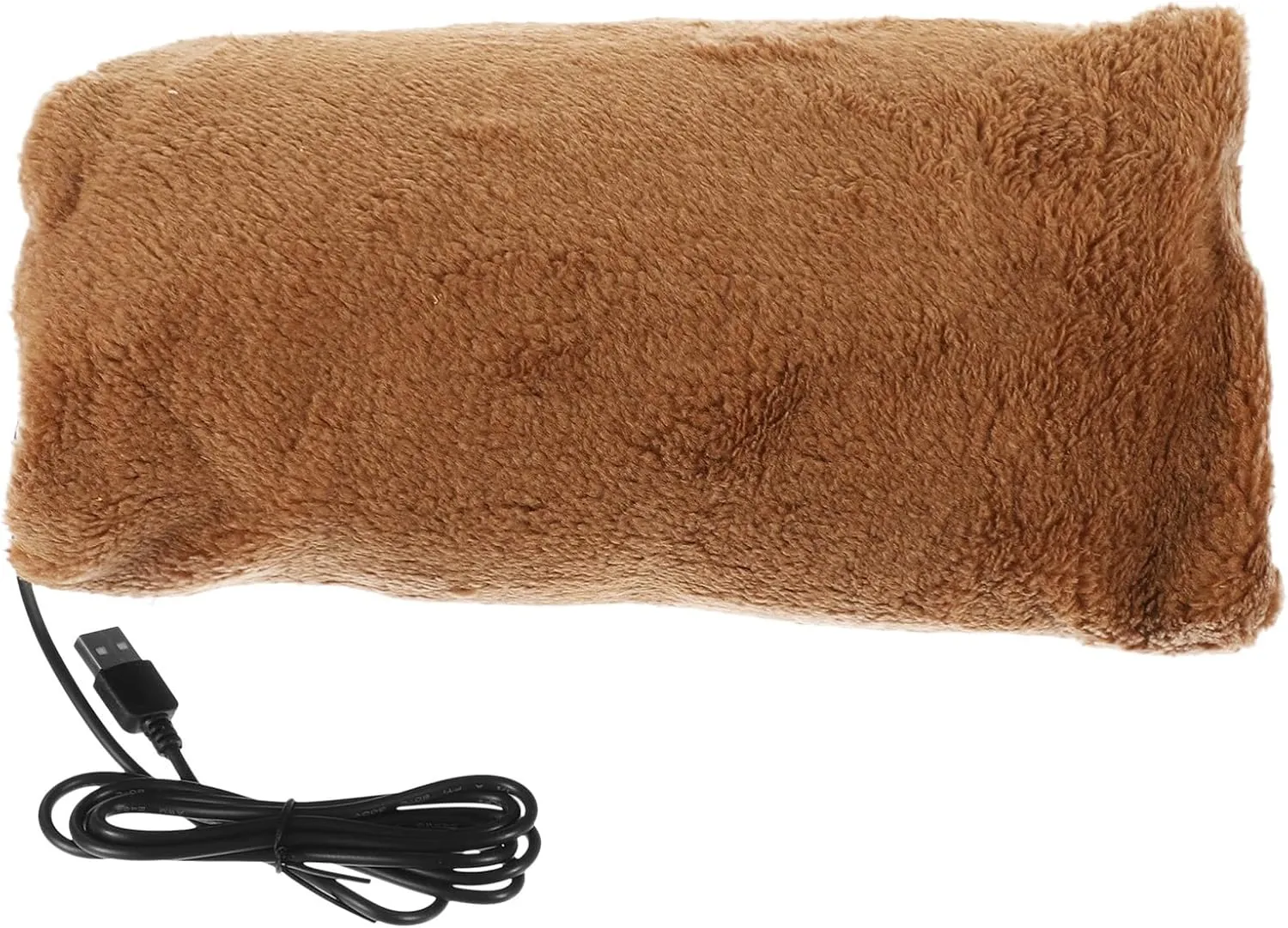 BESPORTBLE USB Rechargeable Hand Warmer Winter Plush Electric Heating Hand Warmer Portable Battery Operated Hand Muff for Use Zipper