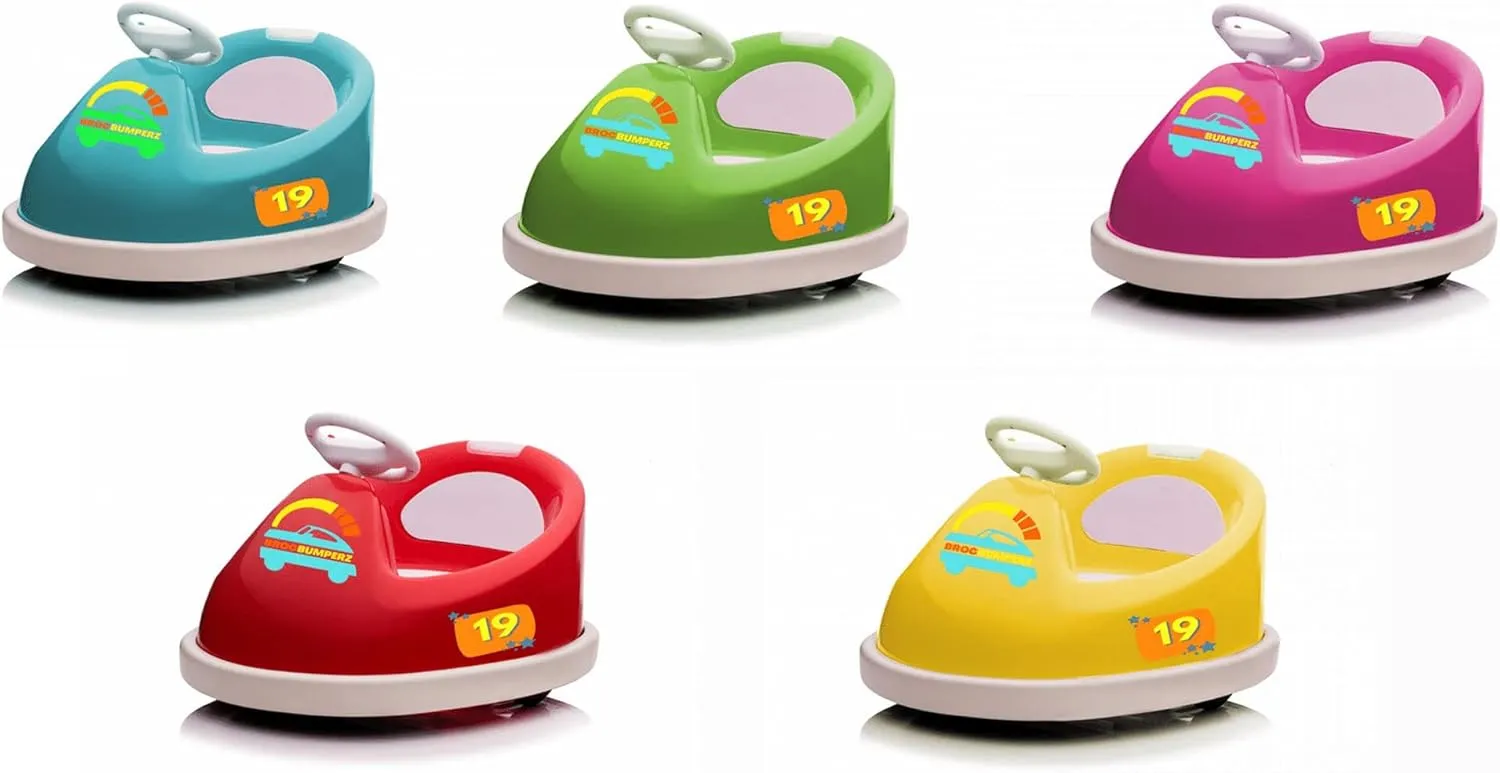 Best Ride On Cars Bumperz Kids Electric 6V Battery Powered Ride On Bumper Car Vehicle for Ages 2-4 Years Old - Anti Collision Bar, 360 Degree Spin, LED Lights, Seat Belt, Music, Red