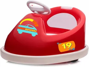 Best Ride On Cars Bumperz Kids Electric 6V Battery Powered Ride On Bumper Car Vehicle for Ages 2-4 Years Old - Anti Collision Bar, 360 Degree Spin, LED Lights, Seat Belt, Music, Red