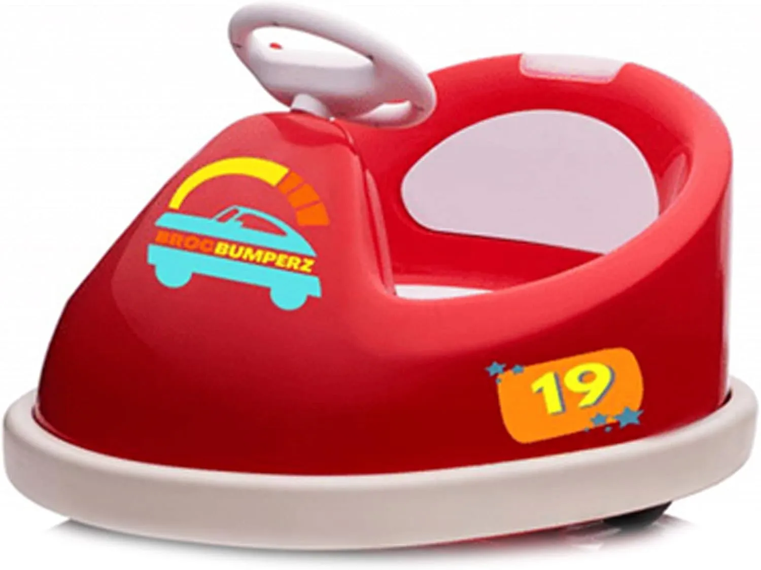 Best Ride On Cars Bumperz Kids Electric 6V Battery Powered Ride On Bumper Car Vehicle for Ages 2-4 Years Old - Anti Collision Bar, 360 Degree Spin, LED Lights, Seat Belt, Music, Red