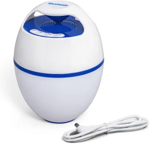 Bestway Flowclear MusicWave Floating Bluetooth Speaker | Use in Swimming Pools, Spas and Hot Tubs | Waterproof Pool Speaker Features 7 LED Color and Light Modes