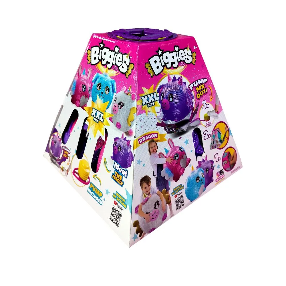 Biggies Inflatable Plush Dragon