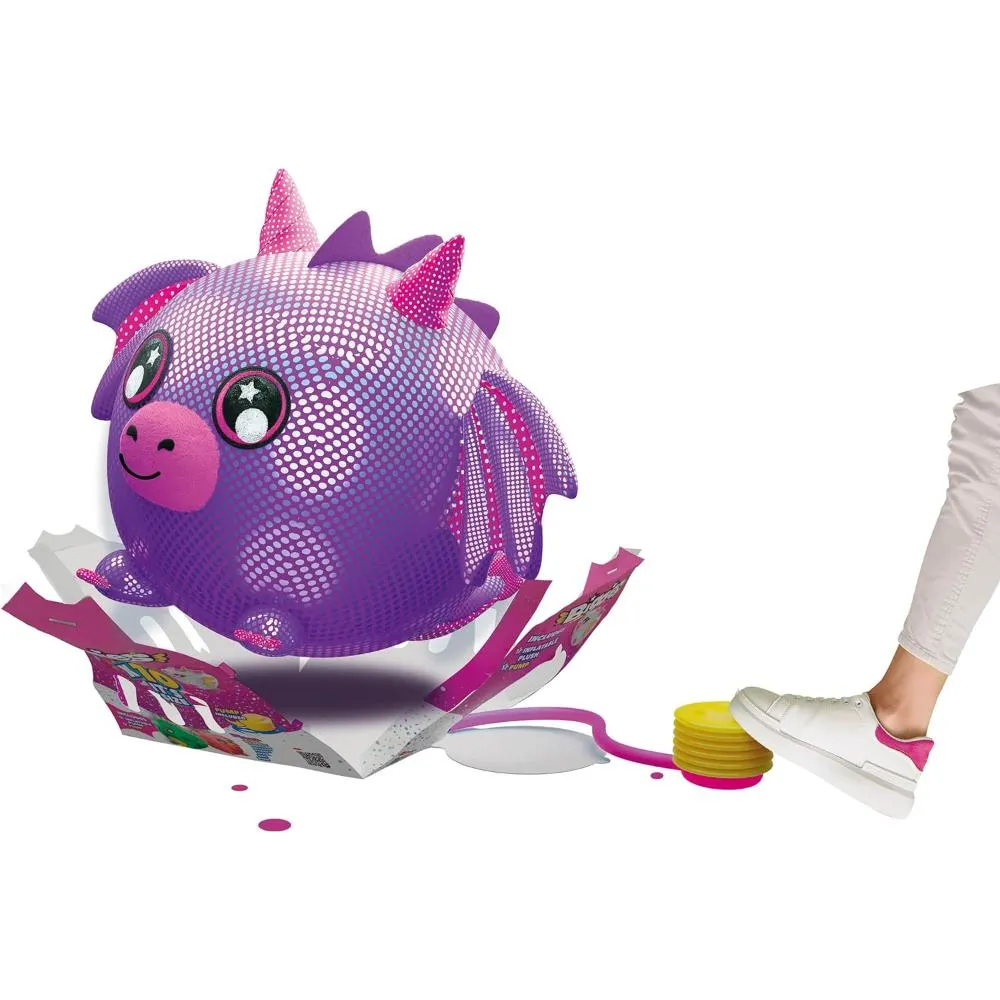 Biggies Inflatable Plush Dragon