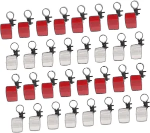 Bike Reflective Tool 40pcs Bicycles Reflectors Mountain Bike Lamp Reflectors Easy Install No Battery Night Riding Safety