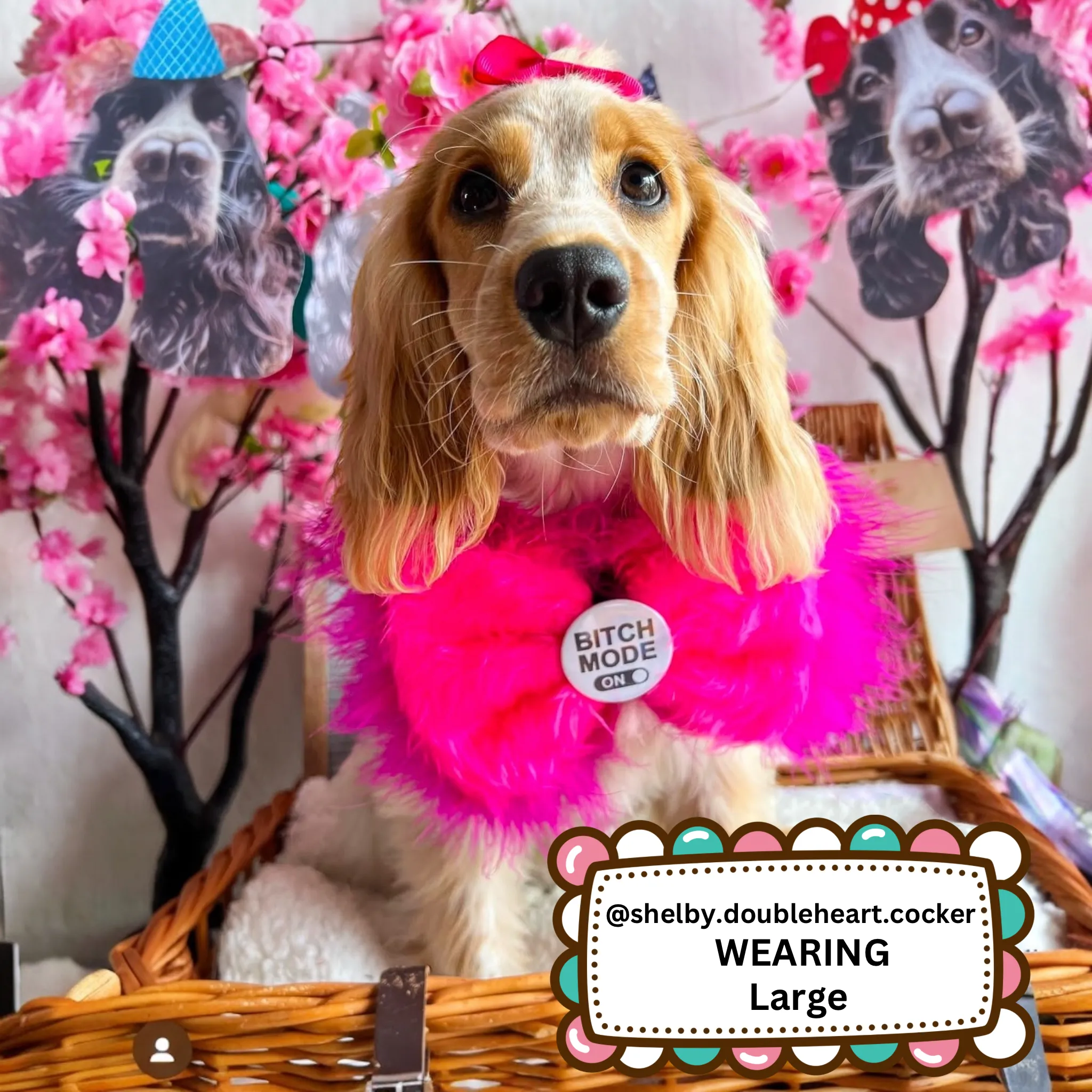 Bitch Mode: ON Badge Bow® Fluffy
