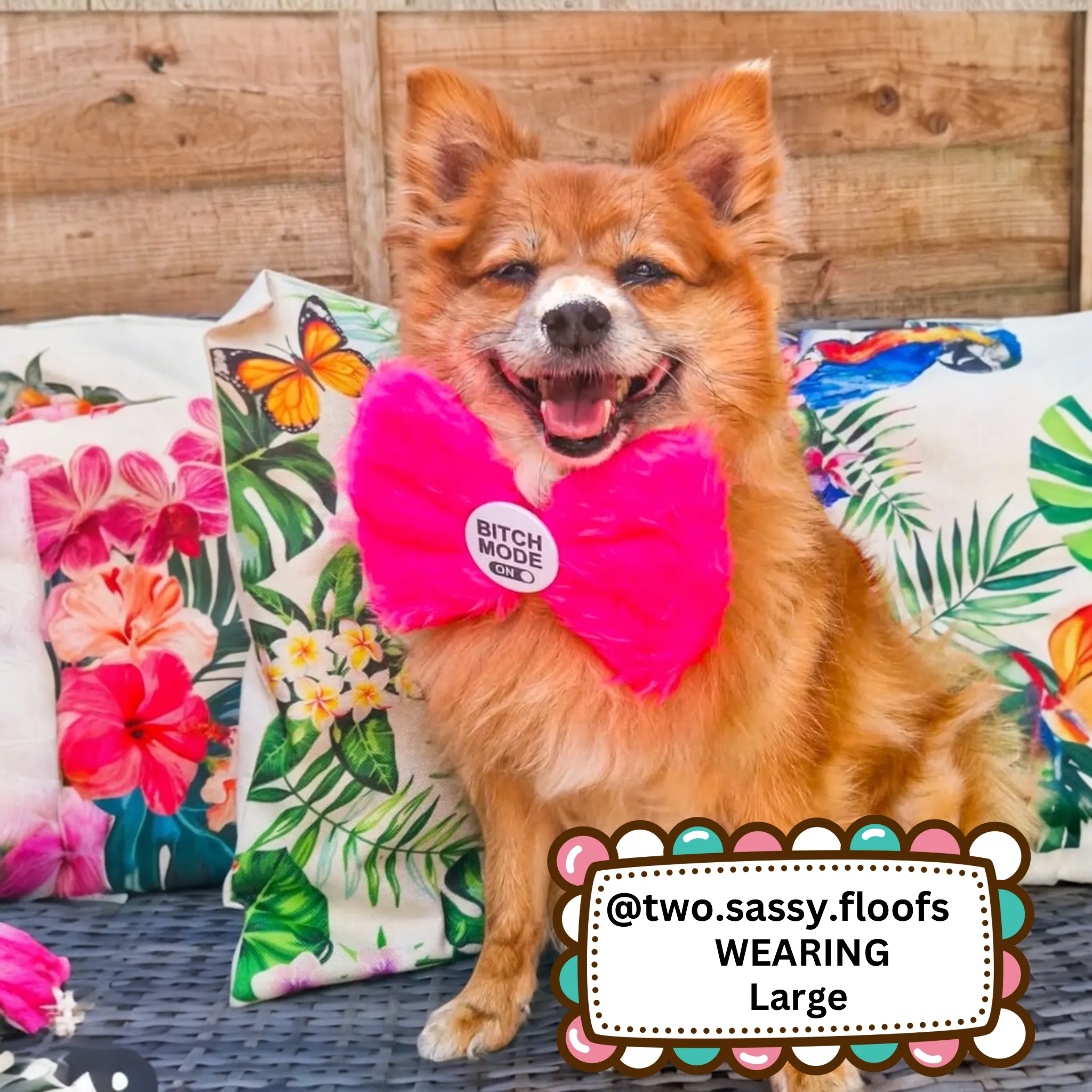 Bitch Mode: ON Badge Bow® Fluffy