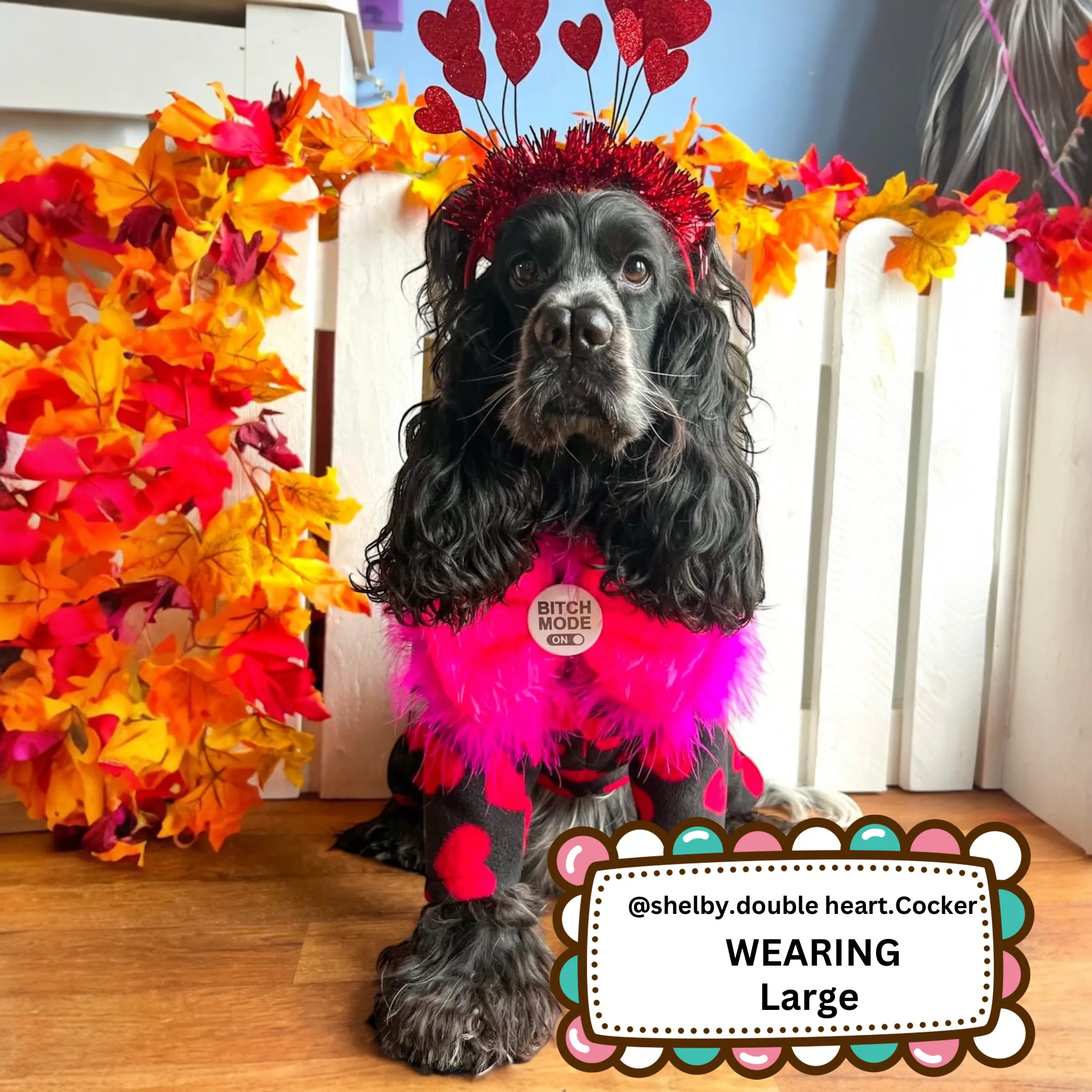 Bitch Mode: ON Badge Bow® Fluffy