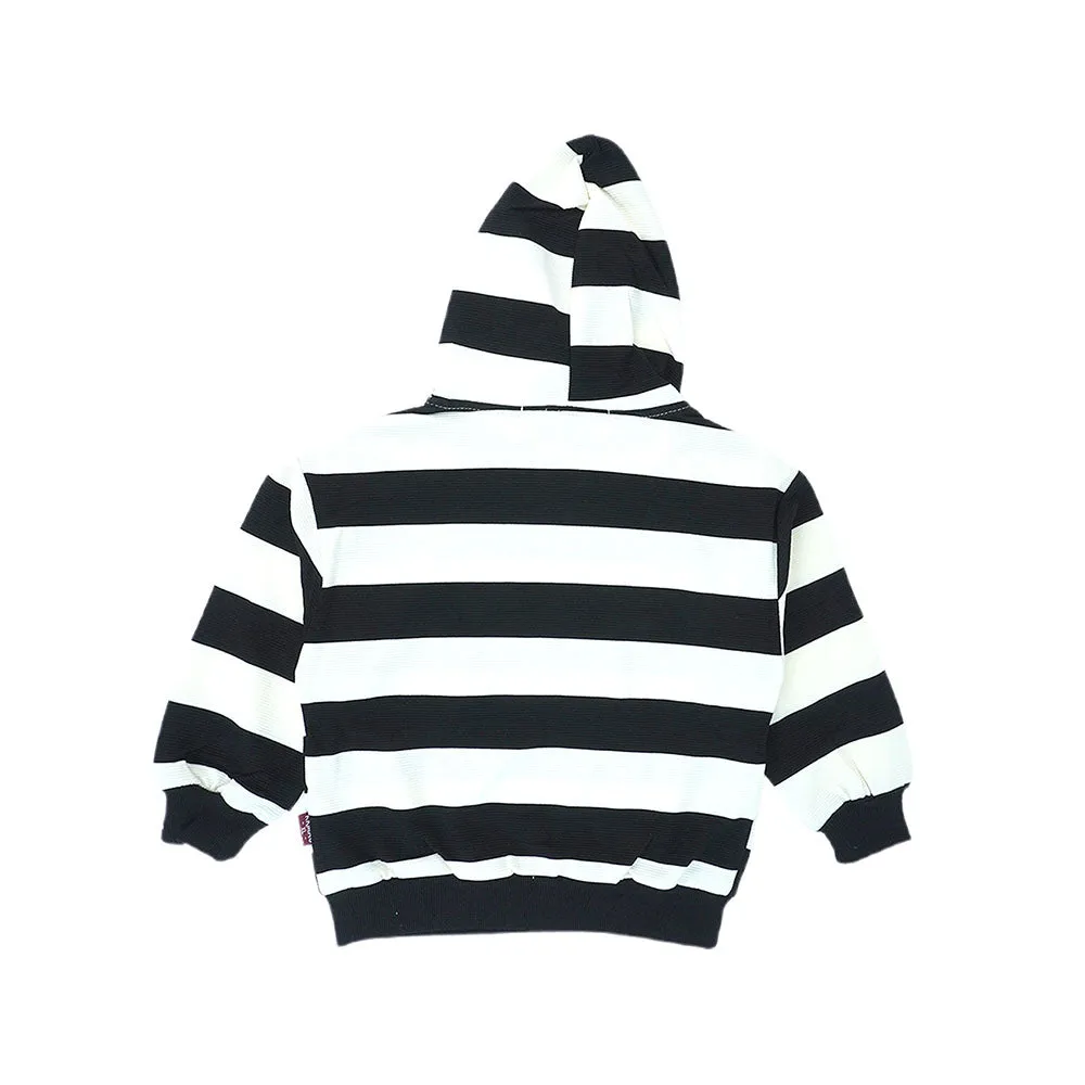 Black Stripes Teddy Bear Soft Toy Dungary Style 2 Pc Clothing Set For Toddlers And Kids