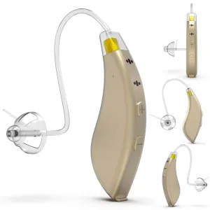 BlaidsX Pro Programmable Hearing Aids for Adults with Mobile App Hearing Test & Noise Cancellation, Hearing Aids for Seniors with Bluetooth, Dual Mic & 48 DSP Channels | USA-Made Multi Core Processor