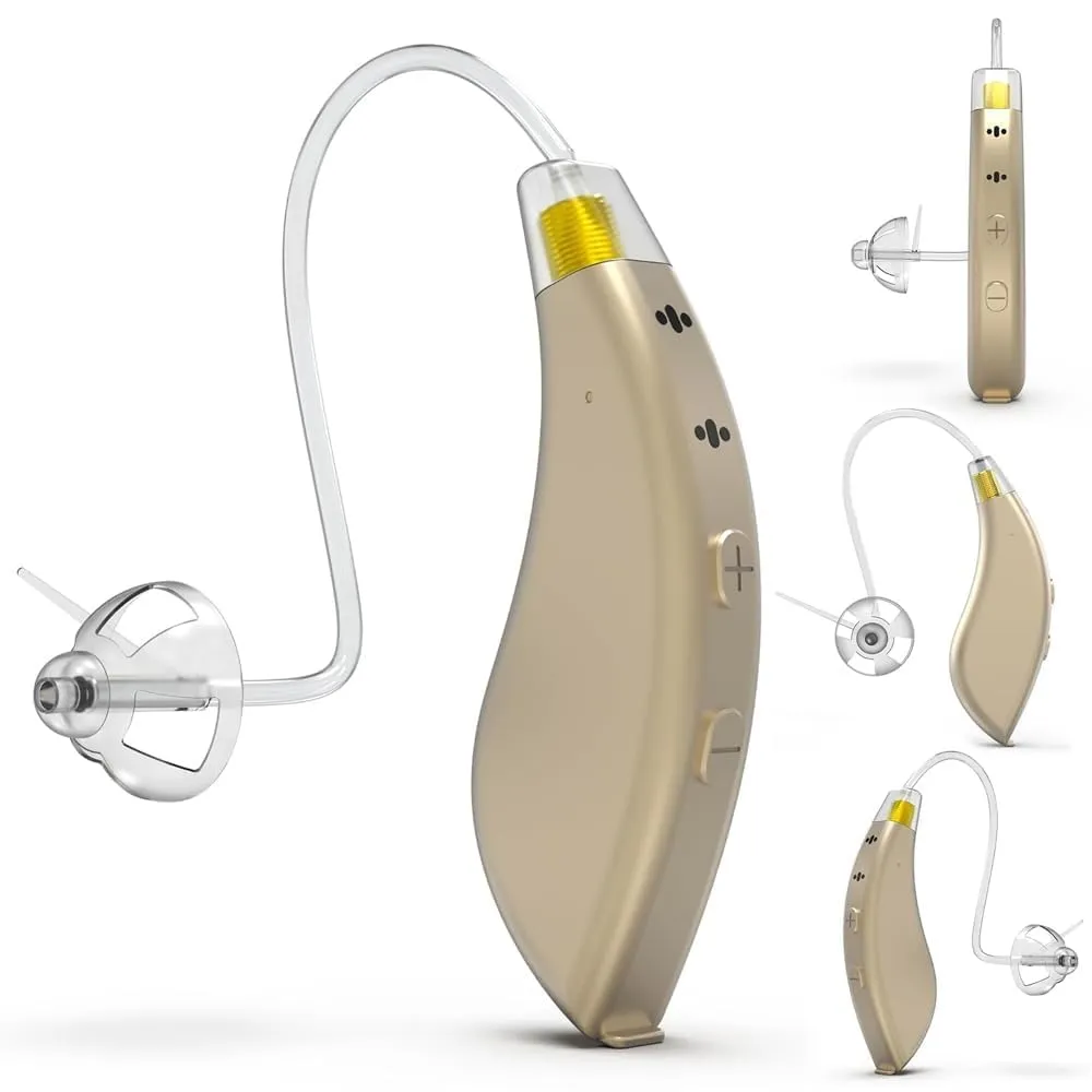 BlaidsX Pro Programmable Hearing Aids for Adults with Mobile App Hearing Test & Noise Cancellation, Hearing Aids for Seniors with Bluetooth, Dual Mic & 48 DSP Channels | USA-Made Multi Core Processor